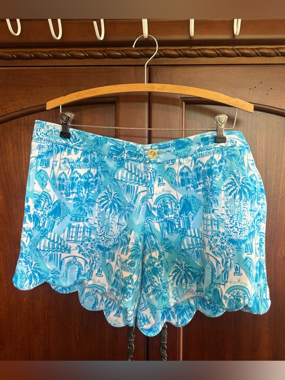 NWT Buttercup Knit short - AMALFI BLUE Sunny State Of Mind- 12 -Lilly Pulitzer